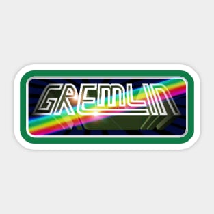 Gremlin Graphics Retro Video Games Logo Pixellated Sticker